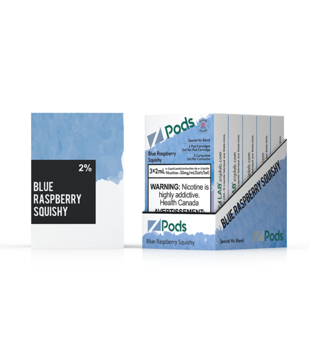 Ziip Labs Fresh Blue Raspberry (Blue Razz Squishy) Z Pods Pack