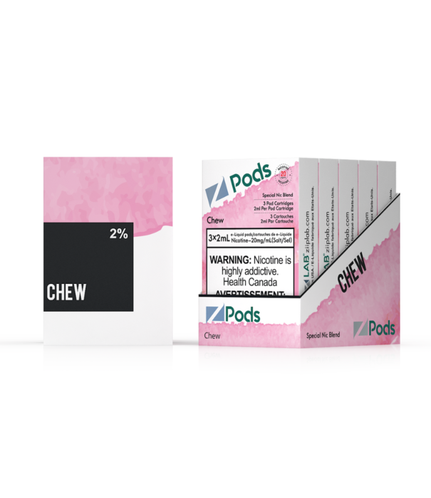 Ziip Labs Pink Globule (Chew )Z Pods Pack