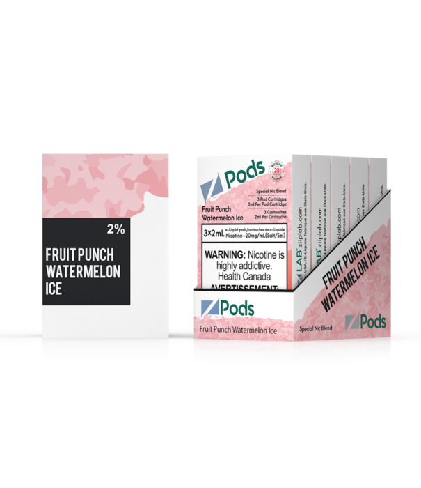 Ziip Labs Fruit Punch Watermelon Ice Z Pods Pack
