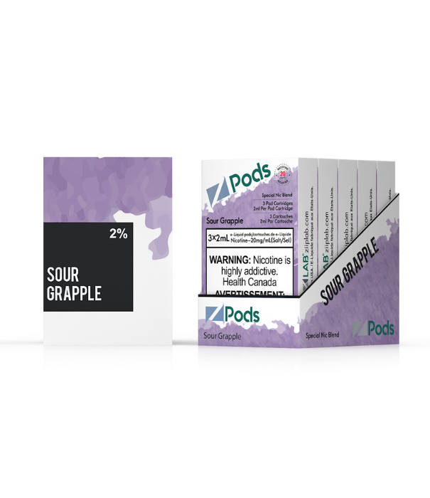 Ziip Labs Stingy Grapple (Sour Grapple )Z Pods Pack