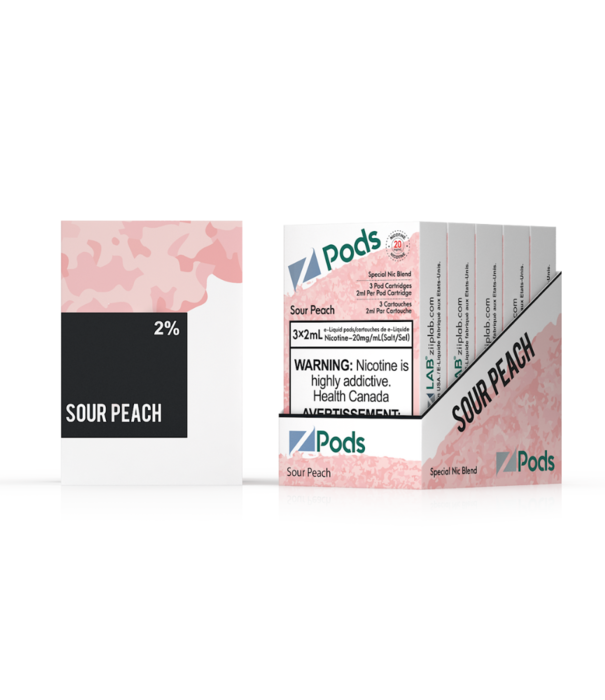 Ziip Labs Sour Peach Z Pods Pack