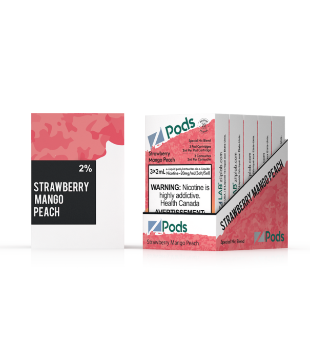 Ziip Labs Strawberry Mango Peach Z Pods Pack