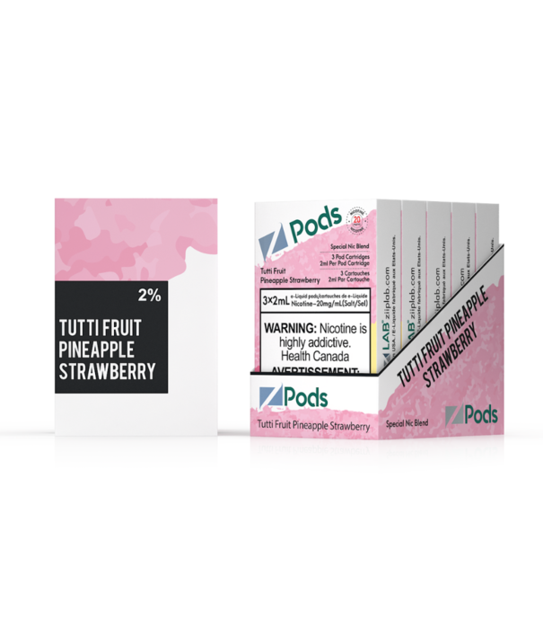 Ziip Labs Fruity Pineapple Strawberry (Tutti Fruiti) Z Pods Pack