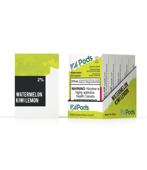 Ziip Labs Watermelon Kiwi Lemon Z Pods Pack