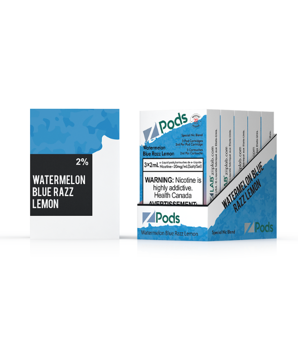 Ziip Labs Watermelon Blue Razz Lemon Z Pods Pack