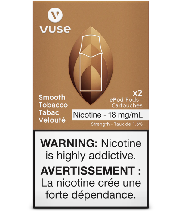 Vuse Smooth Tobacco Vuse 18mg ePod
