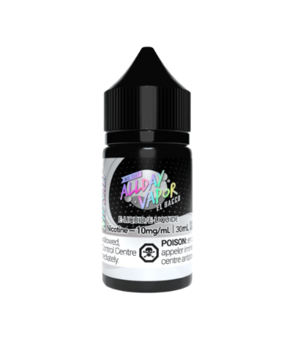El Bacco 20mg Allday Vapor Nic Salts 30mL E-Liquid