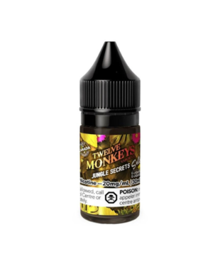 Jungle Secrets 10mg Twelve Monkeys Nic Salts 30mL E-Liquid