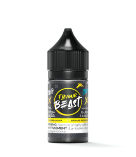 Bussin Banana Iced 20mg Flavour Beast Nic Salts 30mL E-Liquid