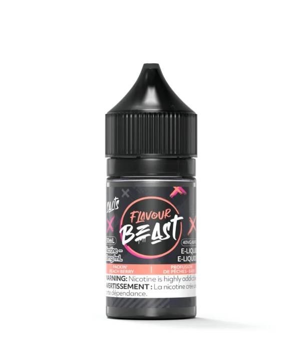 Flavour Beast Packin Peach Berry 20mg Flavour Beast Nic Salts 30mL E-Liquid