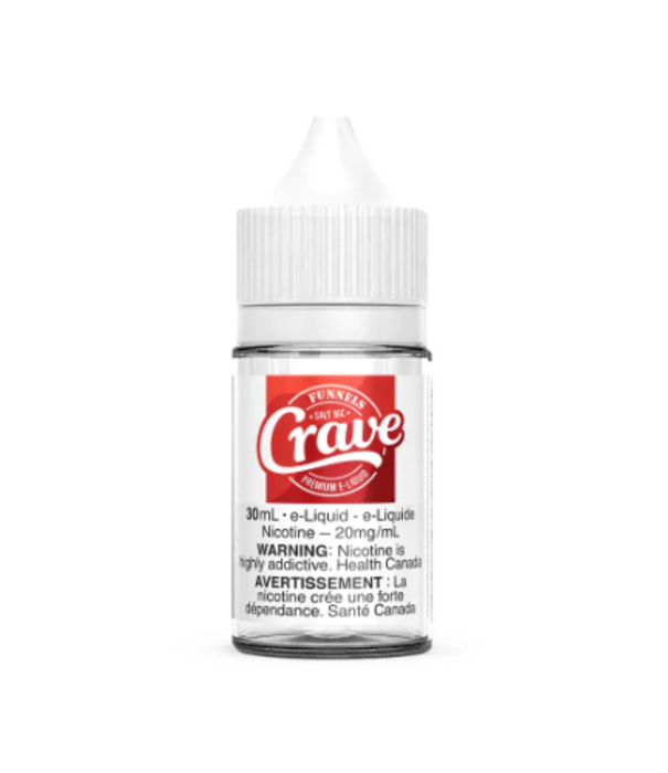 Strawberry (Funnels) 20mg Crave Nic Salts 30mL E-Liquid
