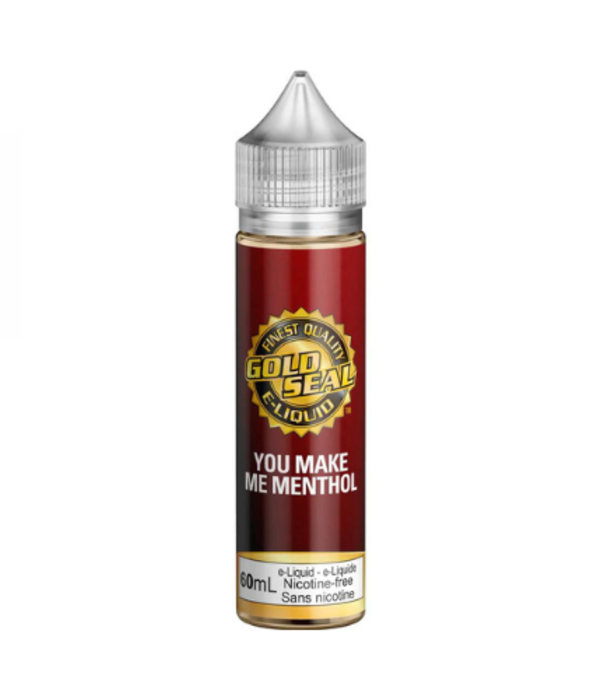 You Make Me Menthol 18mg Gold Seal 60ml Freebase E-Liquid