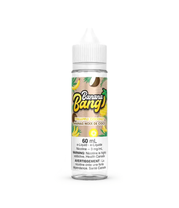 Pineapple Coconut 0mg Banana Bang Freebase 60ml E-Liquid