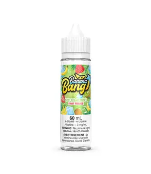 Kiwi Strawberry 0mg Banana Bang Freebase 60ml E-Liquid