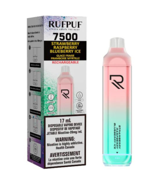 Strawberry Raspberry Blueberry Ice RufPuf 7500 Disposable