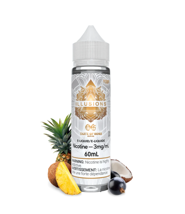 Taste Of Gods 6mg Illusions Freebase 60mL E-Liquid