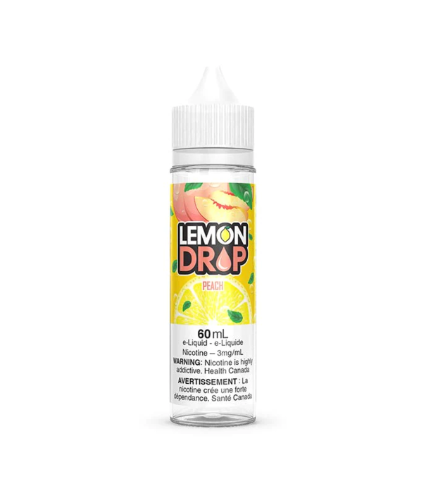 Peach 0mg Lemon Drop Freebase 60mL E-Liquid