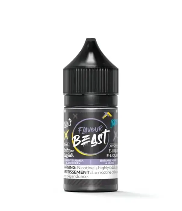 Flavour Beast Blazin Banana Blackberry Ice 20mg Flavour Beast Nic Salt 30ml E-Liquid