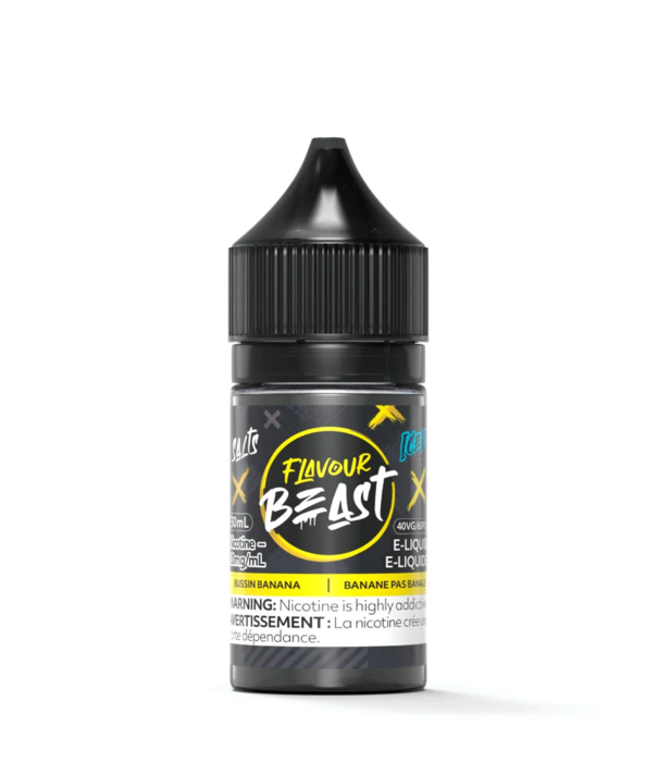 Flavour Beast Bussin Banana Iced 10mg Flavour Beast Nic Salts 30ml E-Liquid