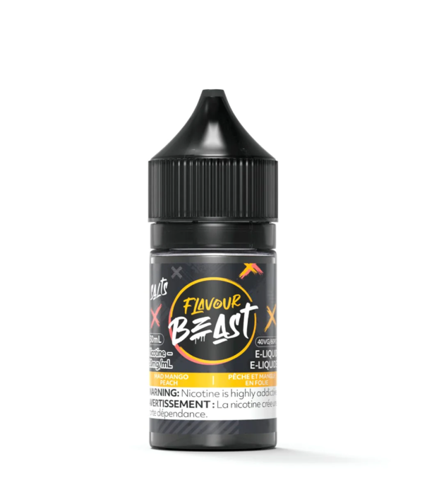 Flavour Beast Mad Mango Peach 10mg  Flavour Beast Nic Salts 30ml E-Liquid
