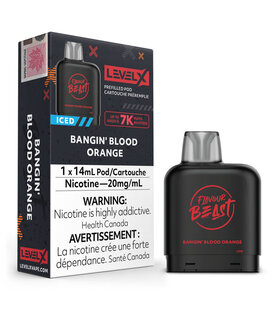 Bangin’ Blood Orange Flavour Beast Level X 7000 Disposable Vape Pod