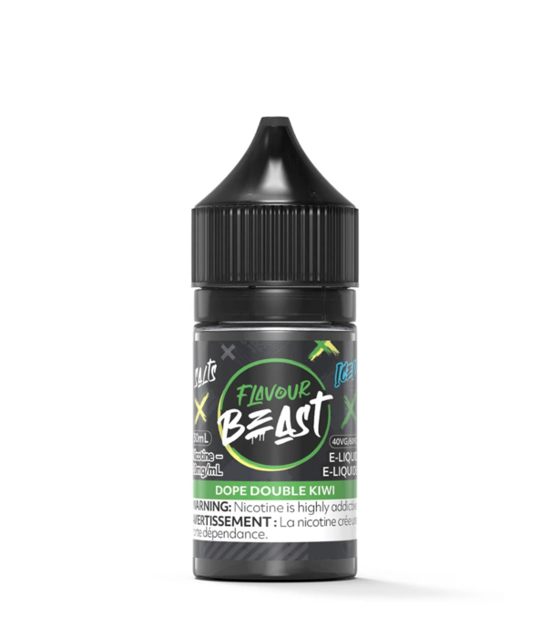 Flavour Beast Dope Double Kiwi Ice 10mg Flavour Beast Nic Salt 30ml E-Liquid