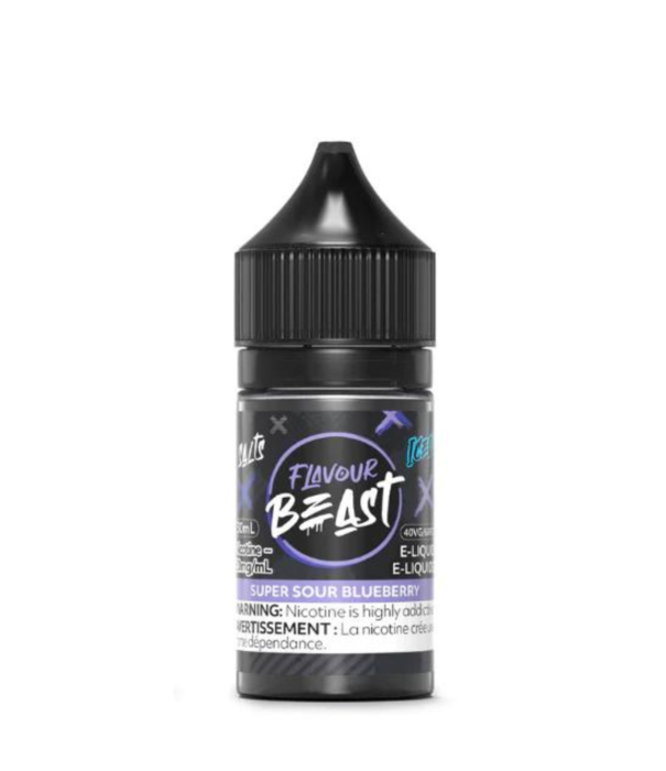 Flavour Beast Super Sour Blueberry Ice 20mg Flavour Beast Nic Salt 30ml E-Liquid