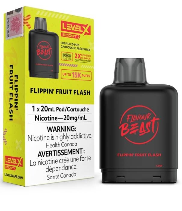 Flavour Beast Flippin’ Fruit Flash Flavour Beast Level X Boost G2 25000 Disposable Vape Pod
