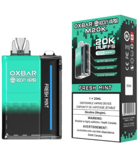 Fresh Mint Rocky Vapor Ox Bar M20K Rechargeable Disposable