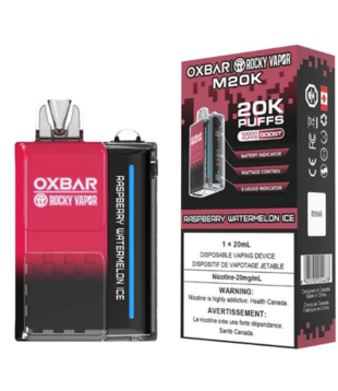 Raspberry Watermelon Ice Rocky Vapor Ox Bar M20K Rechargeable Disposable