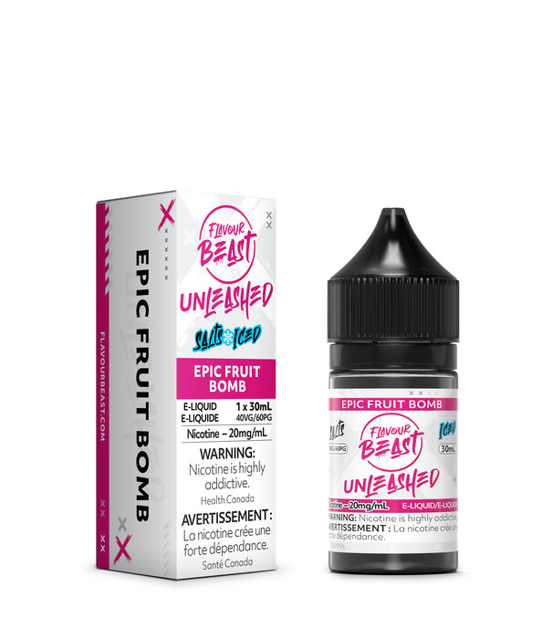 Flavour Beast Epic Fruit Bomb Ice 20mg Flavour Beast Unleashed Nic Salt 30ml E-Liquid