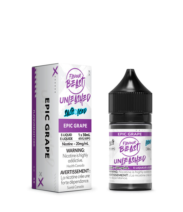 Flavour Beast Epic Grape Ice 20mg Flavour Beast Unleashed Nic Salt 30ml E-Liquid