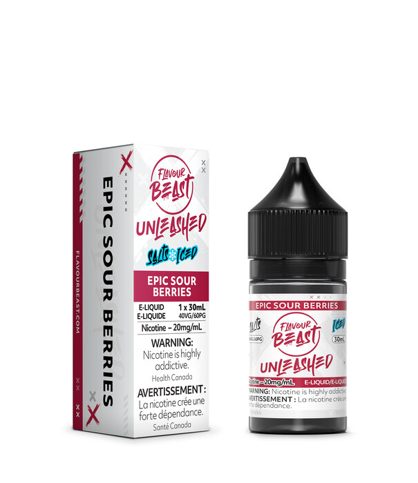 Flavour Beast Epic Sour Berries Ice 20mg Flavour Beast Unleashed Nic Salt 30ml E-Liquid
