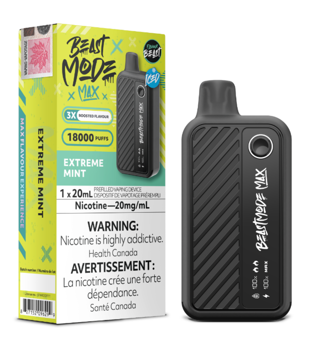 Flavour Beast Extreme Mint ice Flavour Beast Beast Mode Max 18000 Disposable Vape