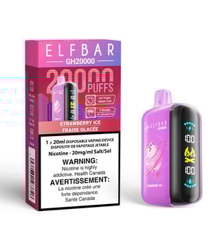 Strawberry Ice Elf Bar GH20000 Rechargeable Disposable