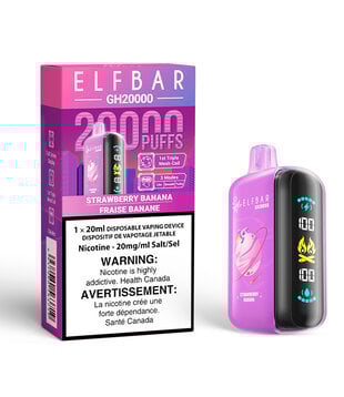 Strawberry Banana Elf Bar GH20000 Rechargeable Disposable