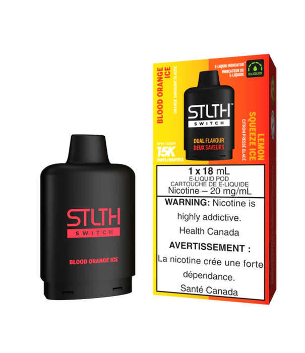 STLTH Blood Orange Ice / Lemon Squeeze Ice STLTH Switch 15000 Disposable Vape Pod