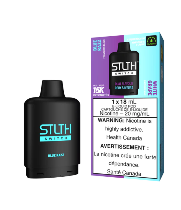STLTH Blue Razz / White Grape STLTH Switch 15000 Disposable Vape Pod