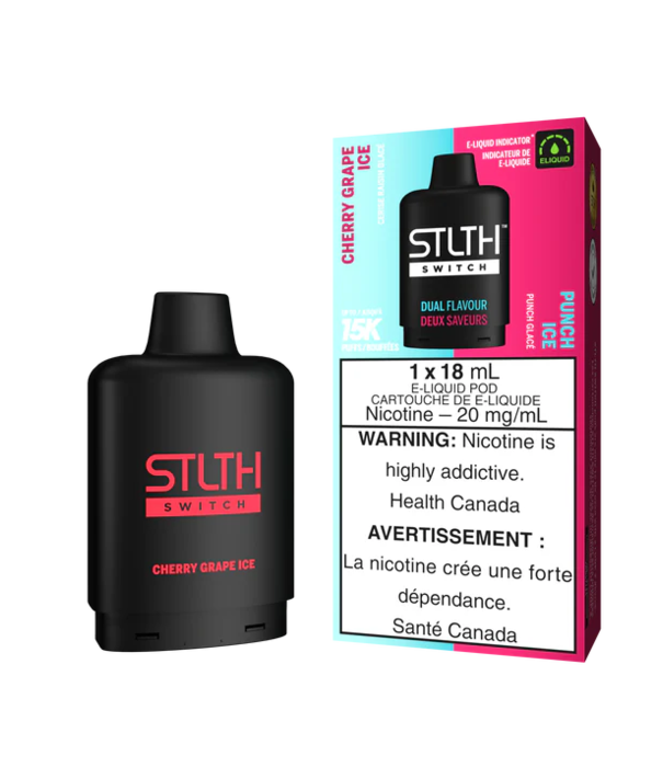 STLTH Cherry Grape Ice / Punch Ice STLTH Switch 15000 Disposable Vape Pod