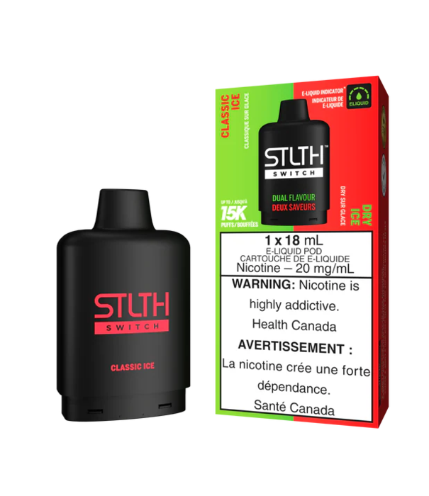 STLTH Classic Ice / Dry Ice STLTH Switch 15000 Disposable Vape Pod