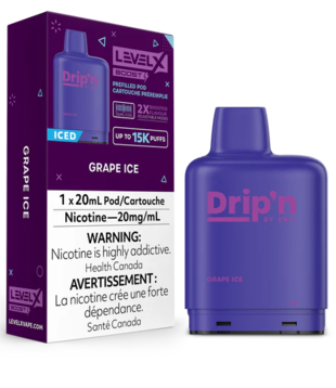 Grape Ice Drip’N Level X Boost G2 25000 Disposable Vape Pod