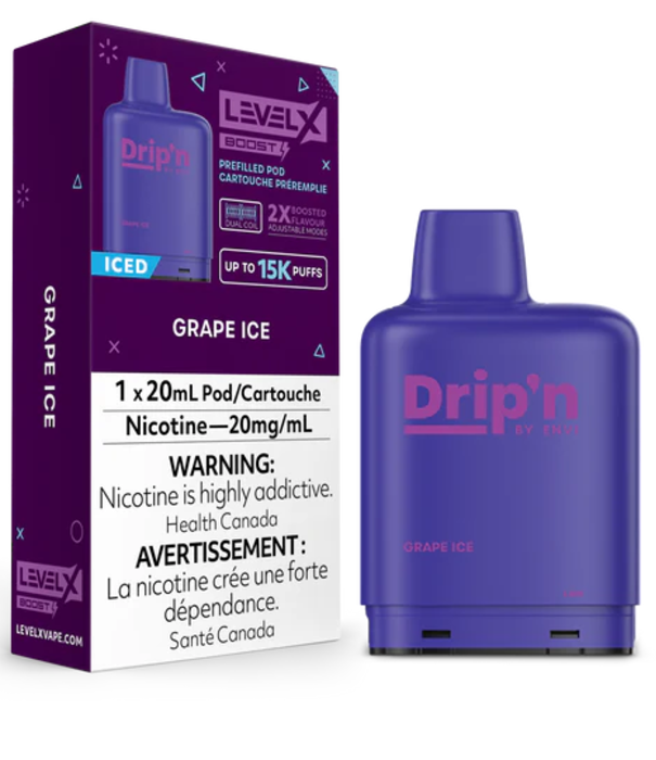 Drip'n Grape Ice Drip’N Level X Boost G2 25000 Disposable Vape Pod