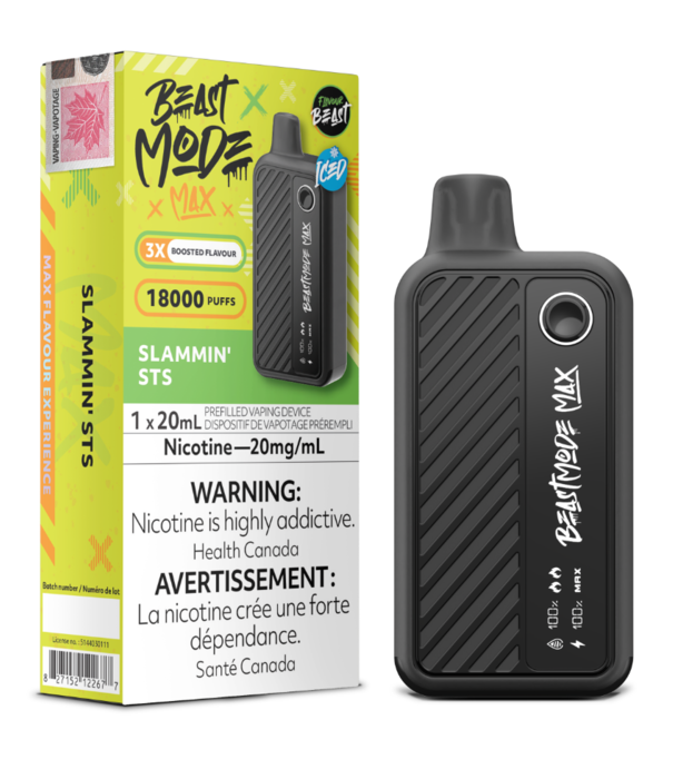 Flavour Beast Slammin’ STS Ice Flavour Beast Beast Mode Max 18000 Rechargeable Disposable