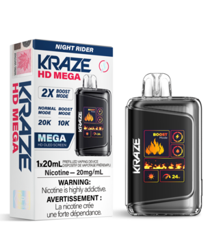 Night Rider Kraze HD Mega 20000 Rechargeable Disposable