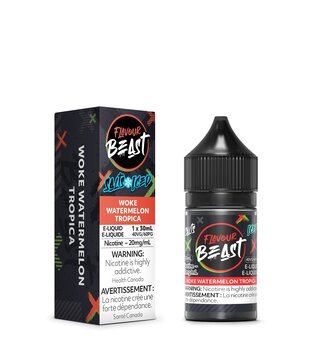 Woke Watermelon Tropika Ice 20mg Flavour Beast Nic Salts 30ml E-Liquid