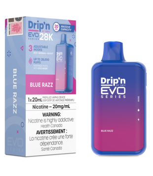 Blue Razz Envi Drip’N EVO 28000 Rechargeable Disposable