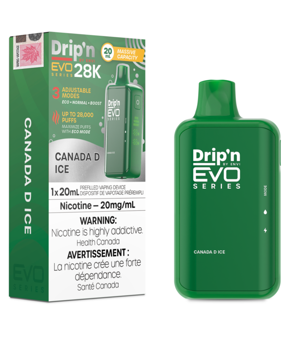 Envi Canada D Ice Envi Drip’N EVO 28000 Rechargeable Disposable