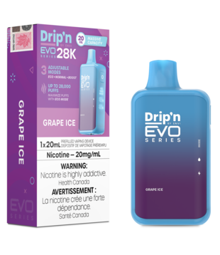 Grape Ice Envi Drip’N EVO 28000 Rechargeable Disposable