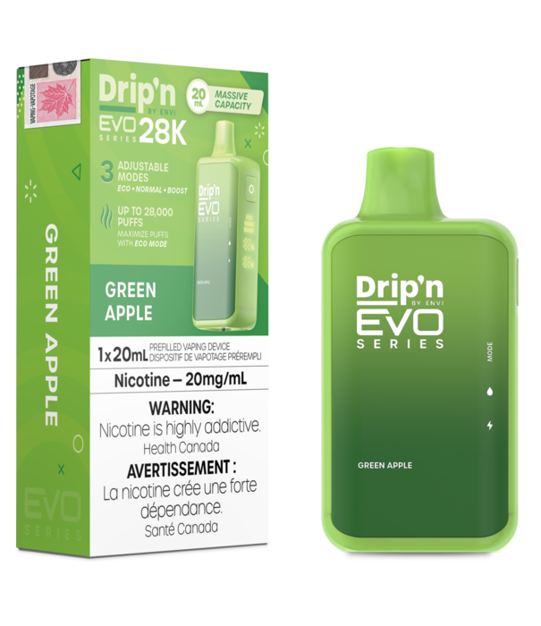 Envi Green Apple Envi Drip’N EVO 28000 Rechargeable Disposable