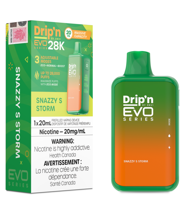 Envi Snazzy S Storm Envi Drip’N EVO 28000 Rechargeable Disposable